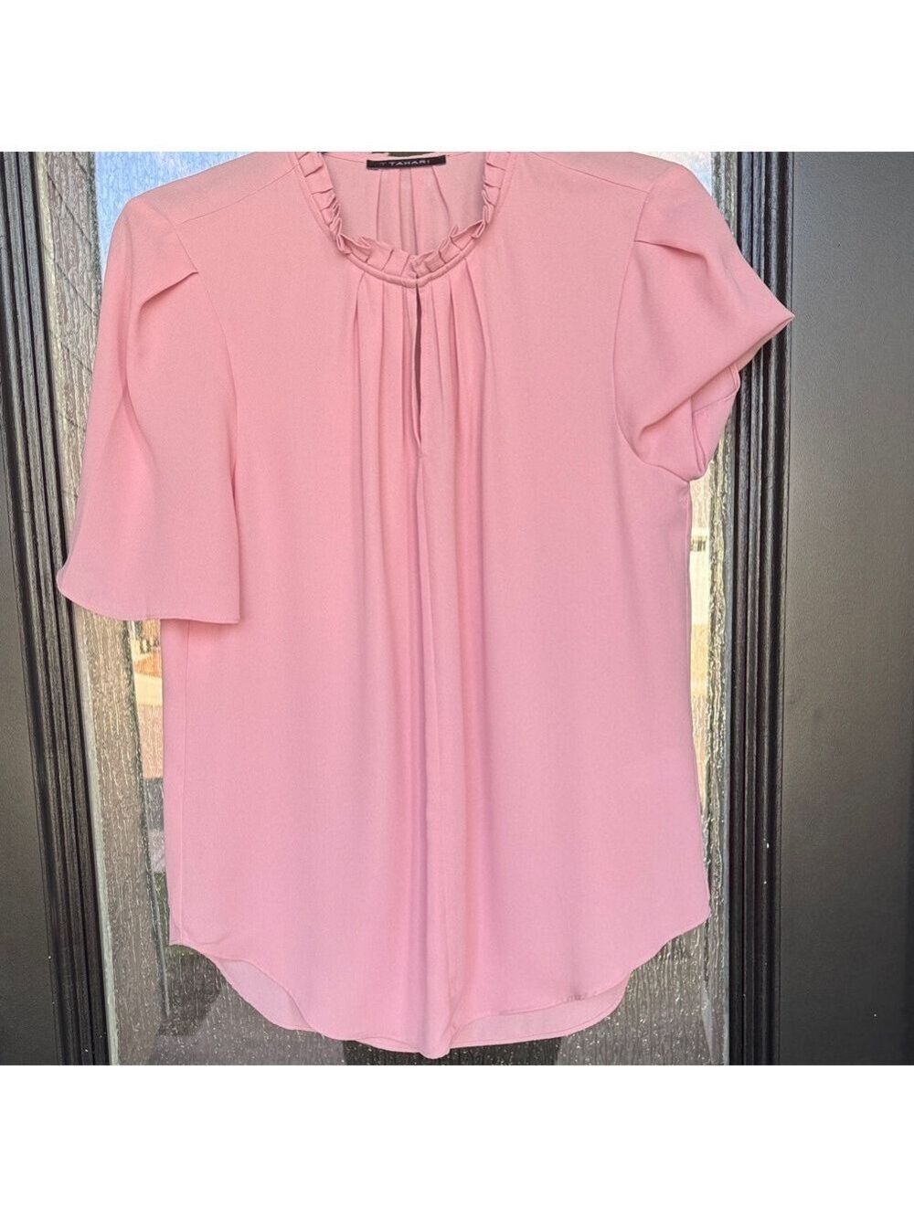 T Tahari Soft Pink Blouse - Picture 2 of 8